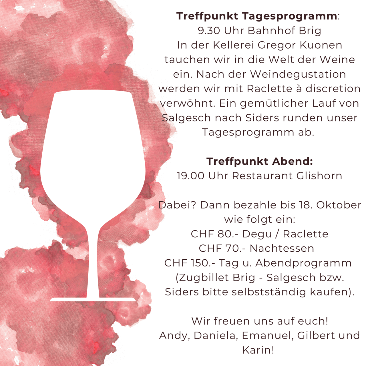 Einladung Jahrgänger, Teil 2